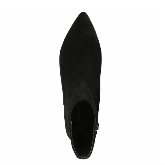 NEW Kensie Black Suede Heeled Bootie - Picture 5 of 14